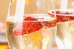 Strawberry Champagne Punch