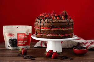 Shortcake triple chocolat et fraises
