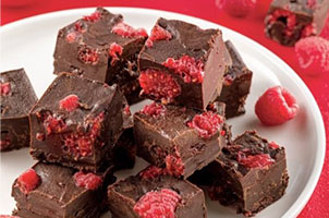 Fudge aux framboises