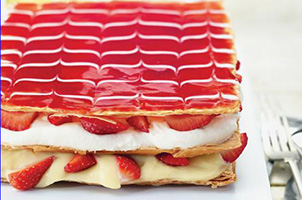 Millefeuille aux fraises